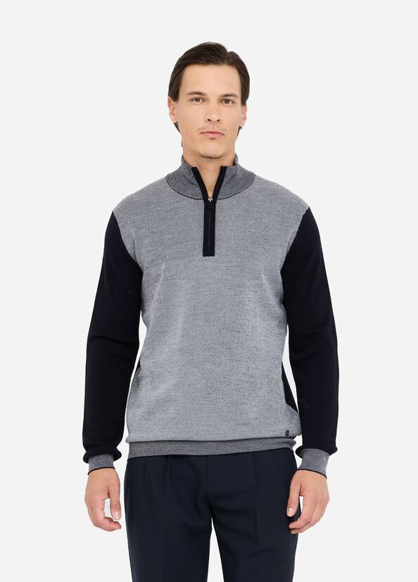 Maglia in lana con zip