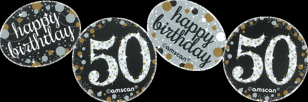 Sparkling Celebration 50th Birthday Confetti