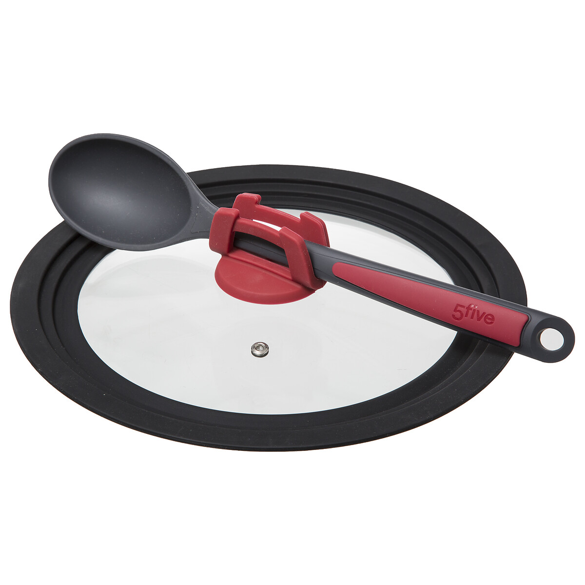 Tampa de vidro e silicone para caçarola