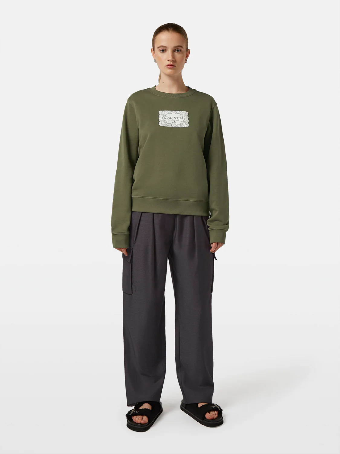 Club Soda Artwork Regular Fit Sweatshirt