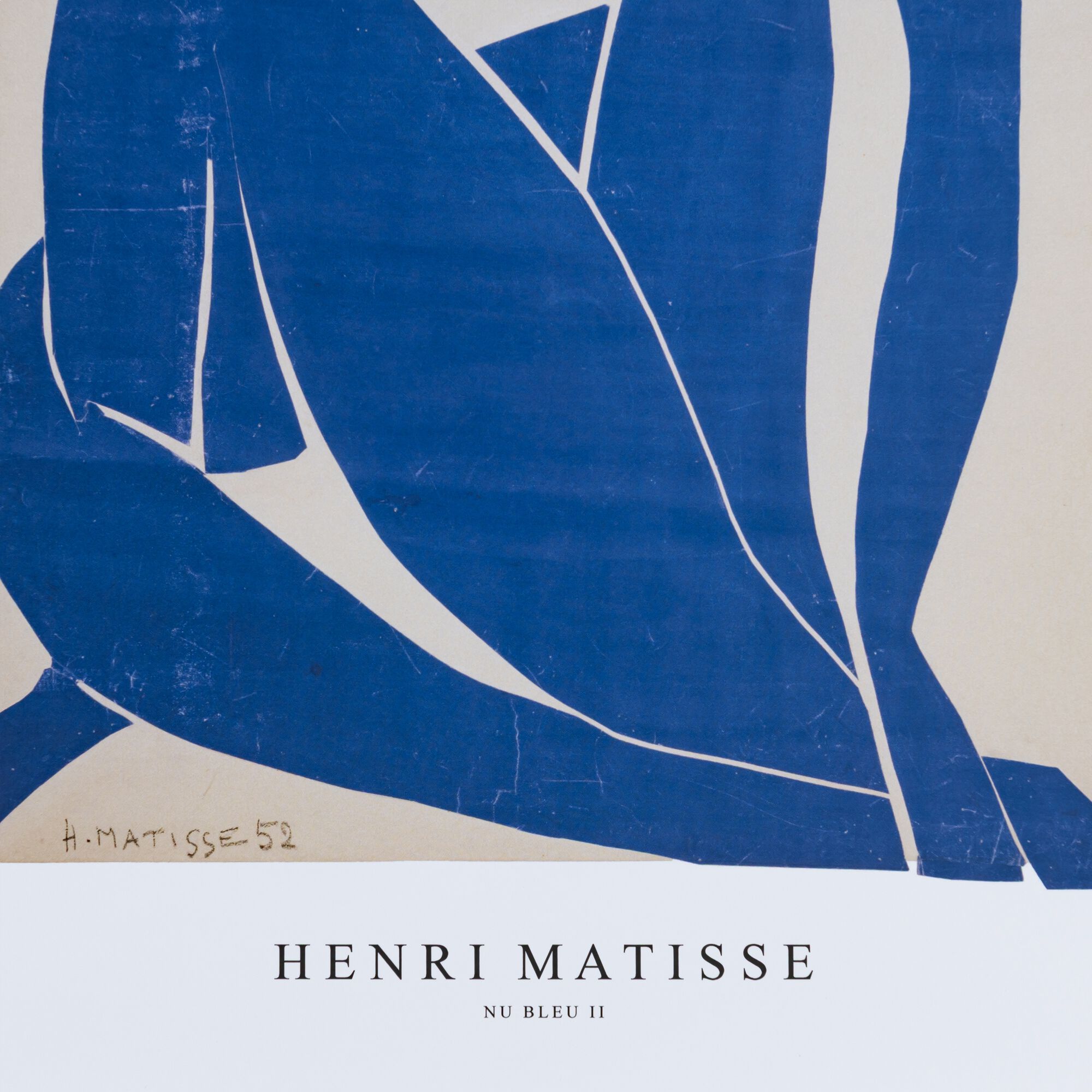 MATISSE - Affiche silhouette 30x40cm - bleu