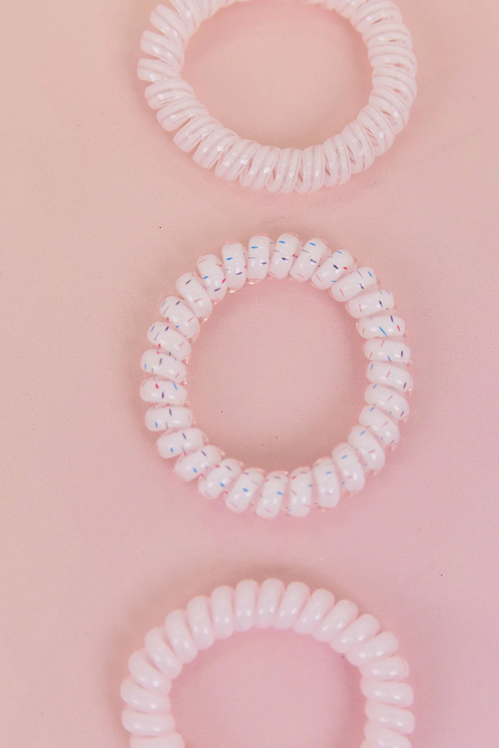 Pink Coil Hair Ties – 4 Pack