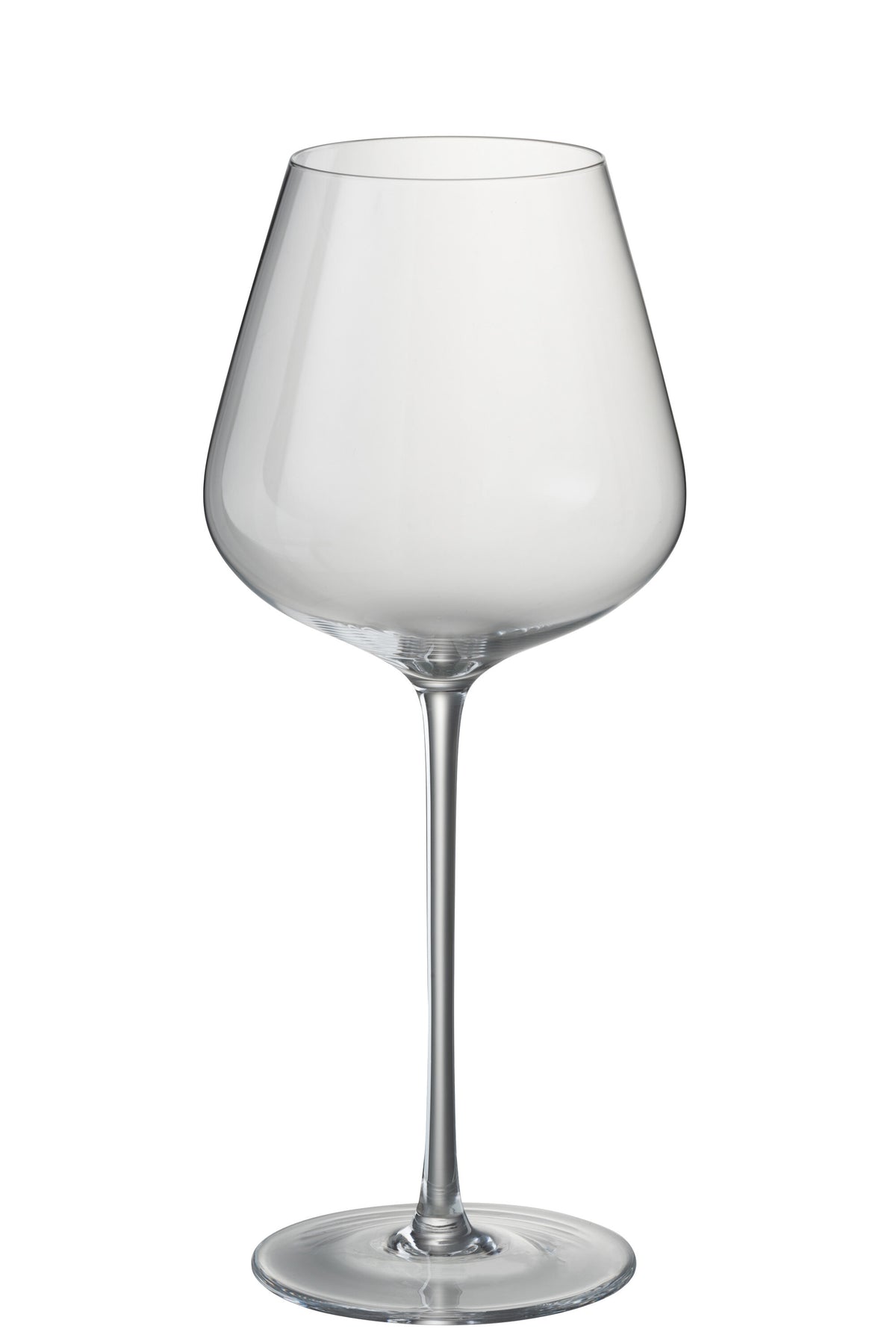 J-Line glas rode wijn Breed - kristalglas - transparant - 6 stuks