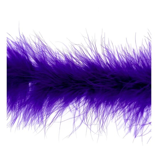 Purple Luxury Marabou Trim by the Metre