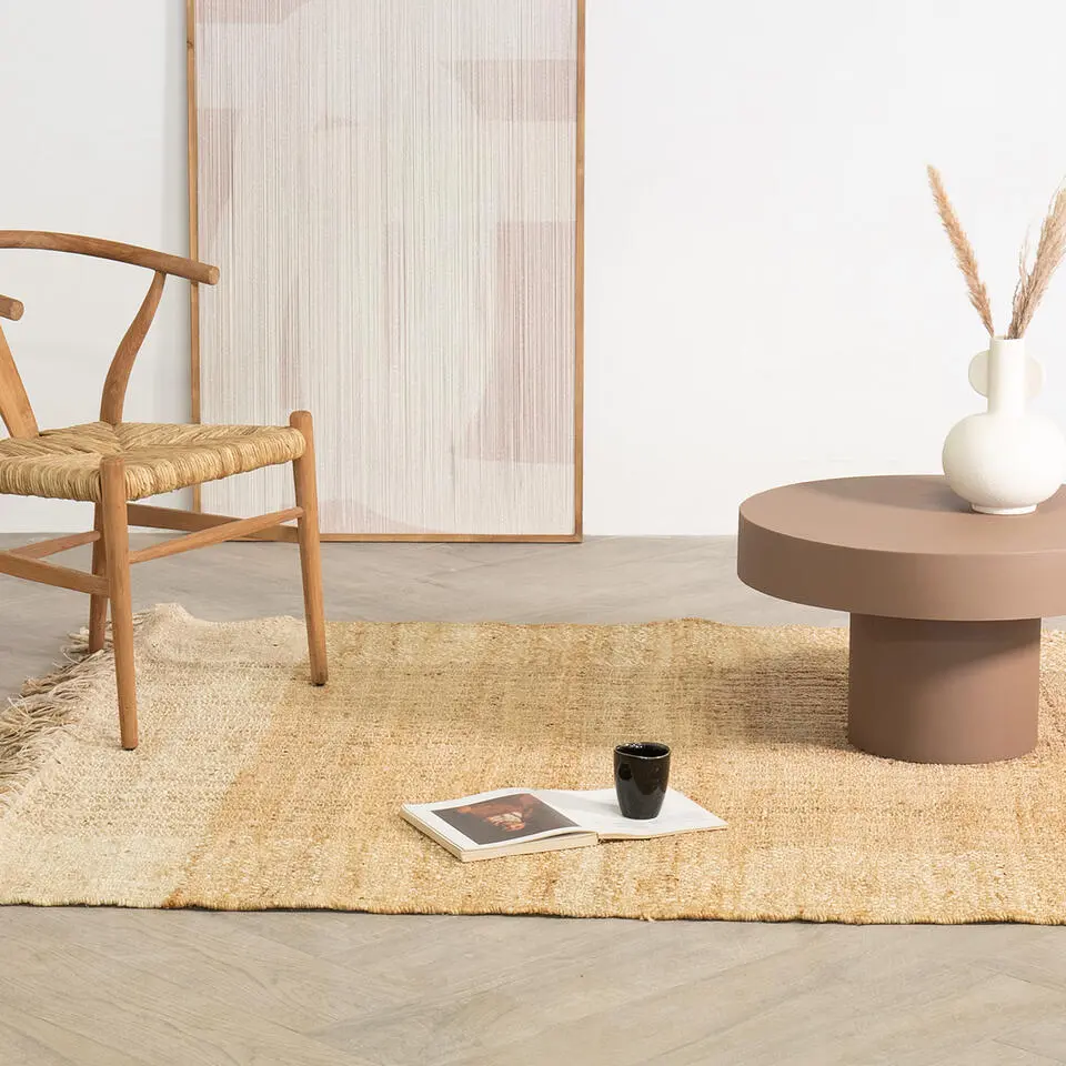 Vloerkleed Rechthoek - Naturel Jute - 160x230x2cm - Jolly