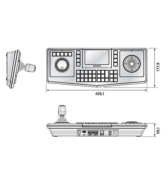 Clavier de Contrôle Commande Joystick, Jog Shuttle et Ecran LCD 5 pouces Samsung SPC-7000