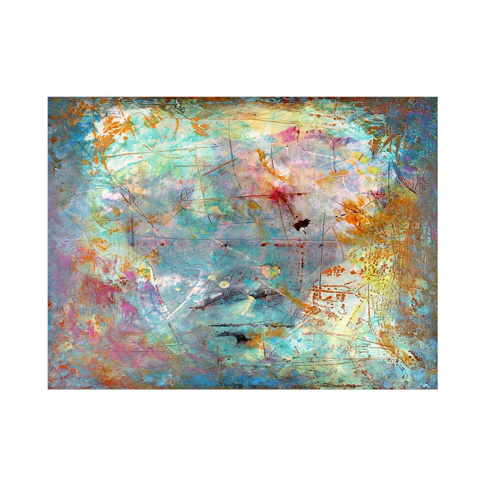 Tableau abstrait coloré – peinture moderne sur toile
