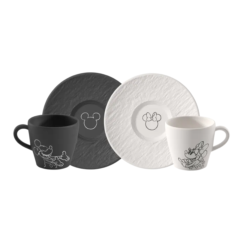 Kaffeetasse mit Untertasse 4-teilig Manufacture Rock Mickey