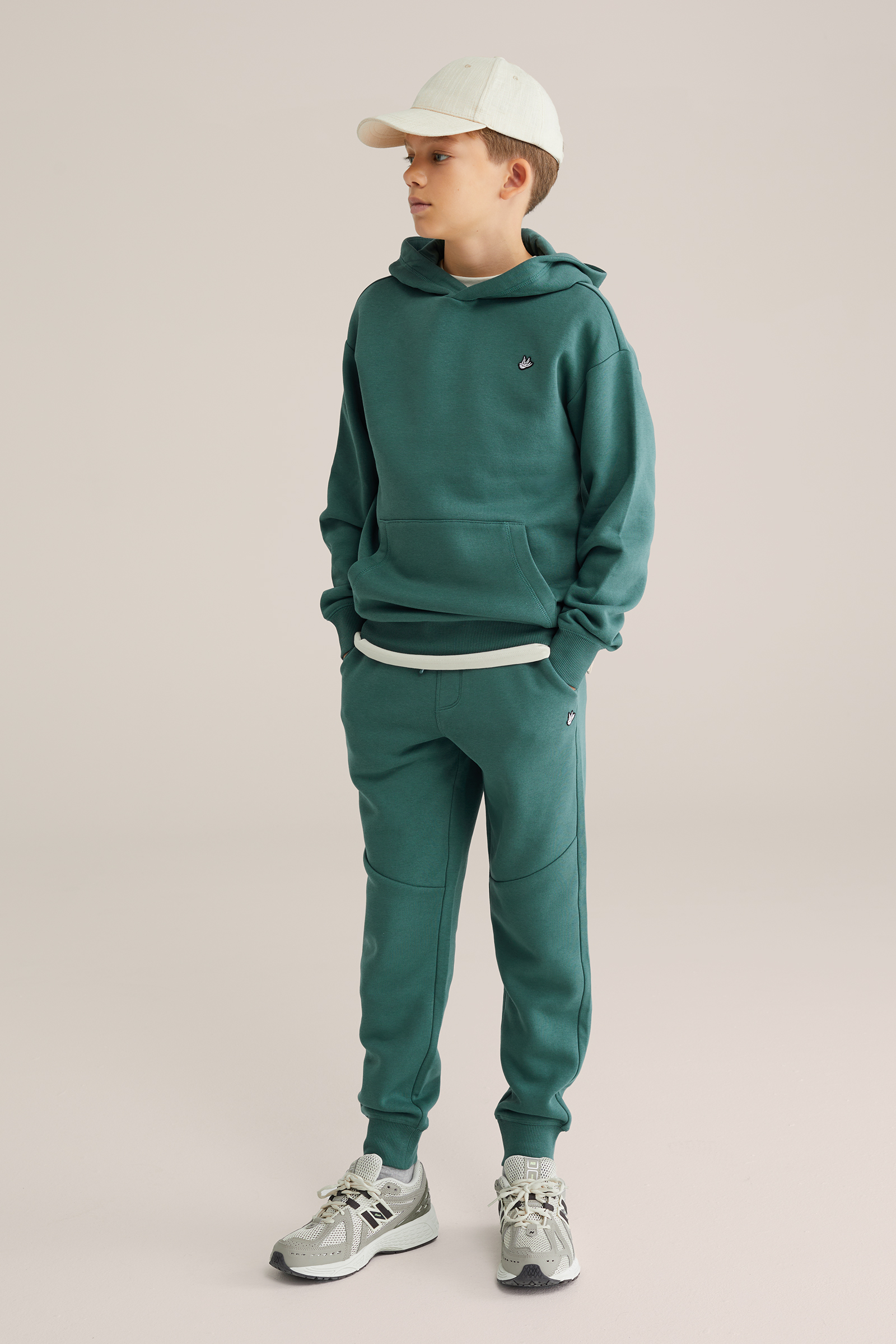 Jongens regular fit joggingbroek met embroidery