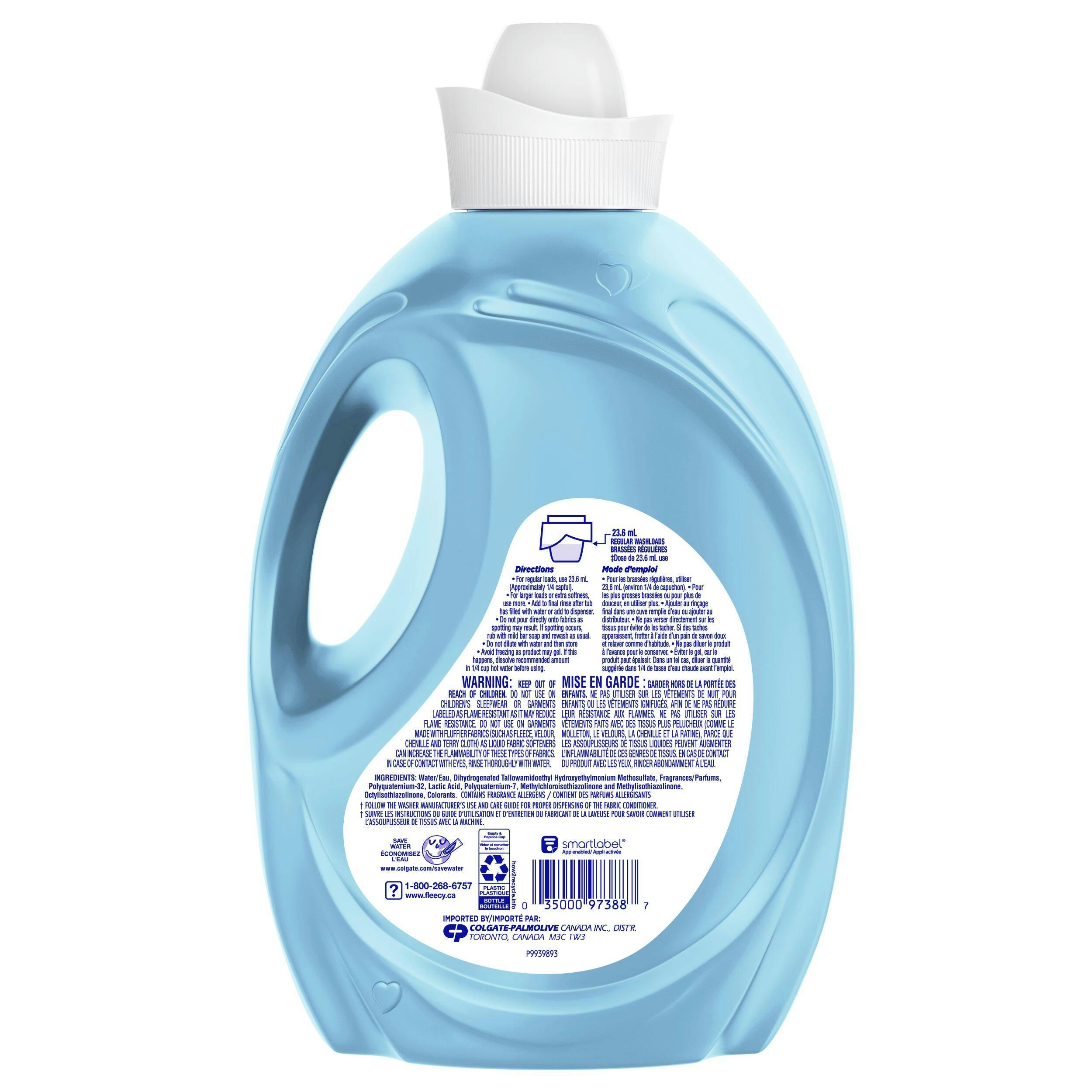 Fleecy Liquid Fabric Softener, 3.5-L