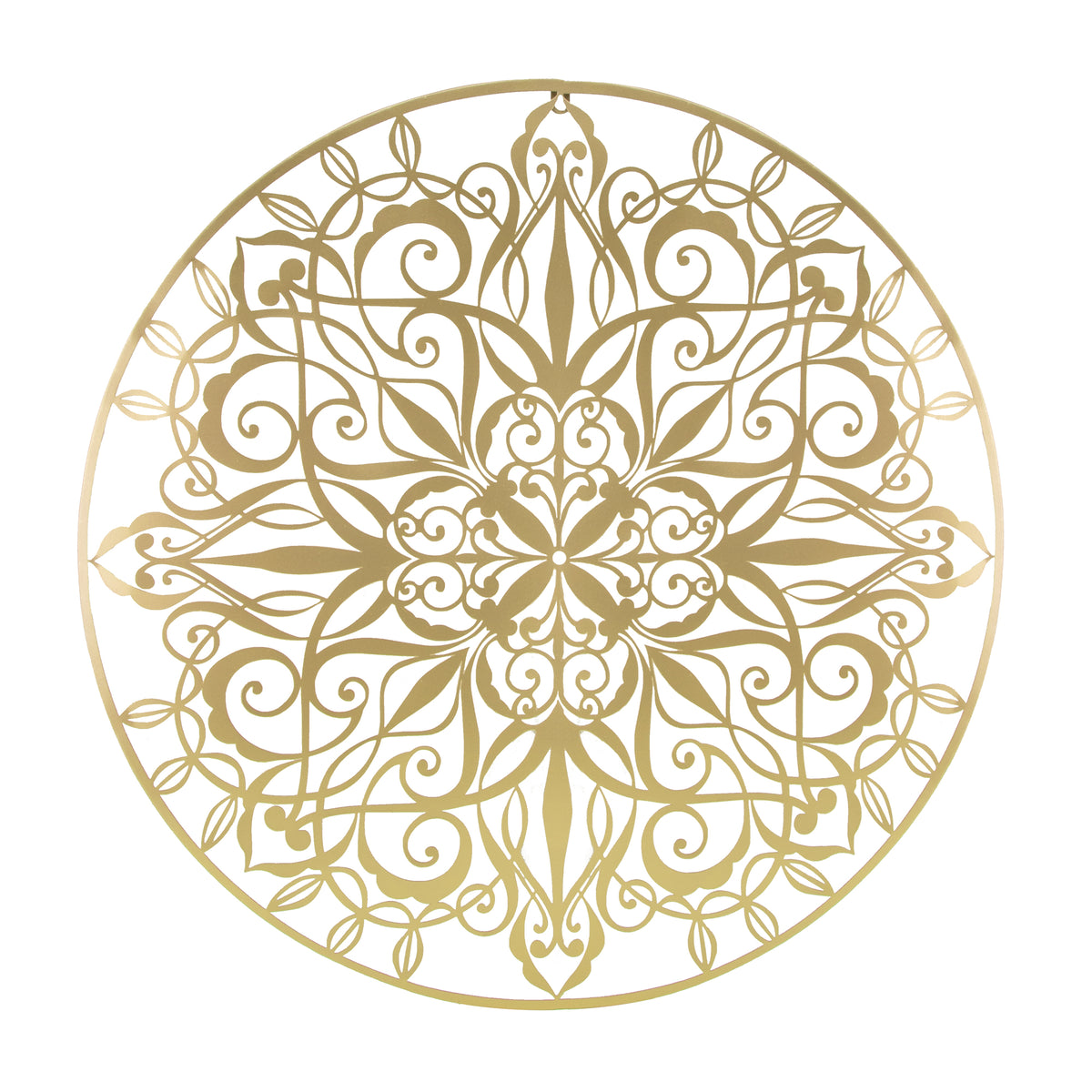 Art for the Home Metal Art - Luxe mandala goud D80cm