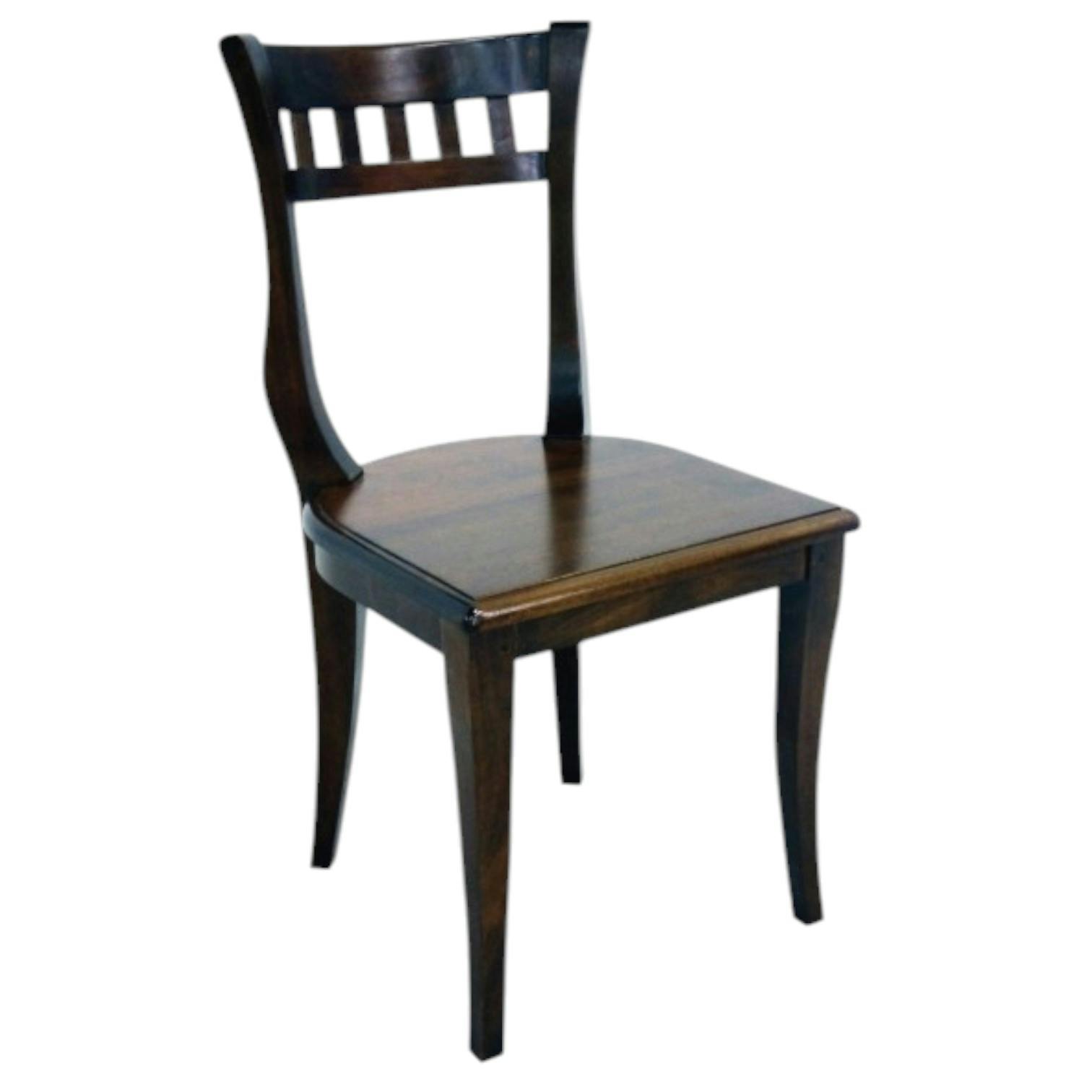 Chaise Hévéa style colonial 44x49x89cm MAORI