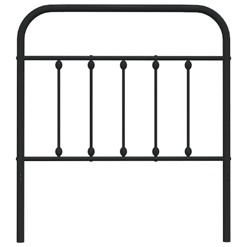 NNEVL Metal Headboard Black 90 cm