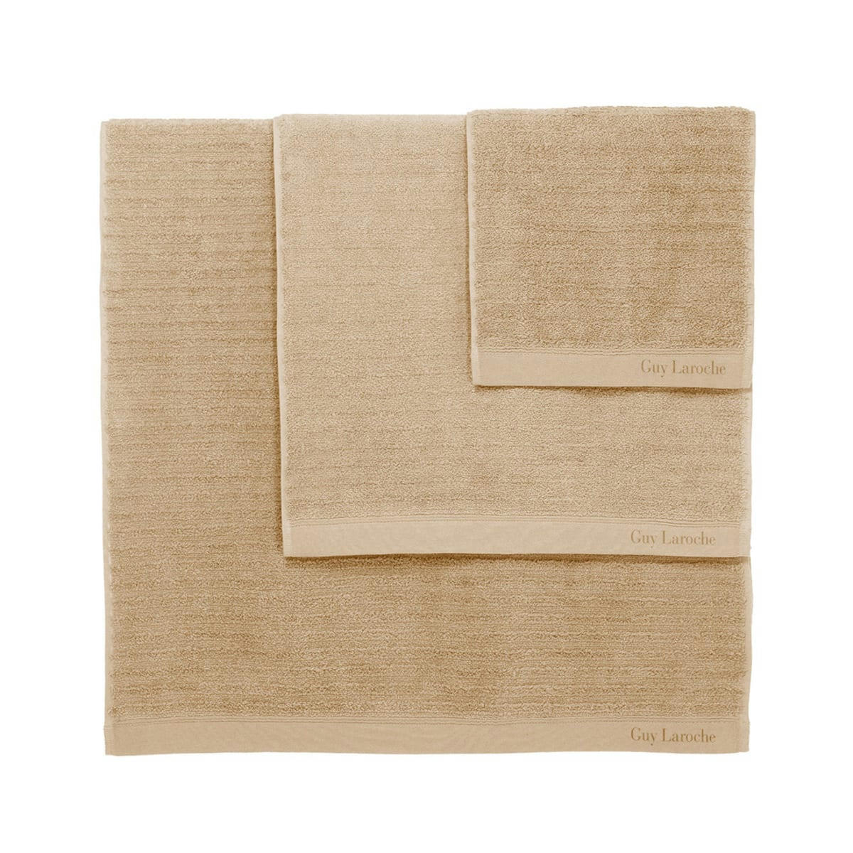 PALACE SET - Set de bain trois pièces (30x50+50x100+70x140)  beige