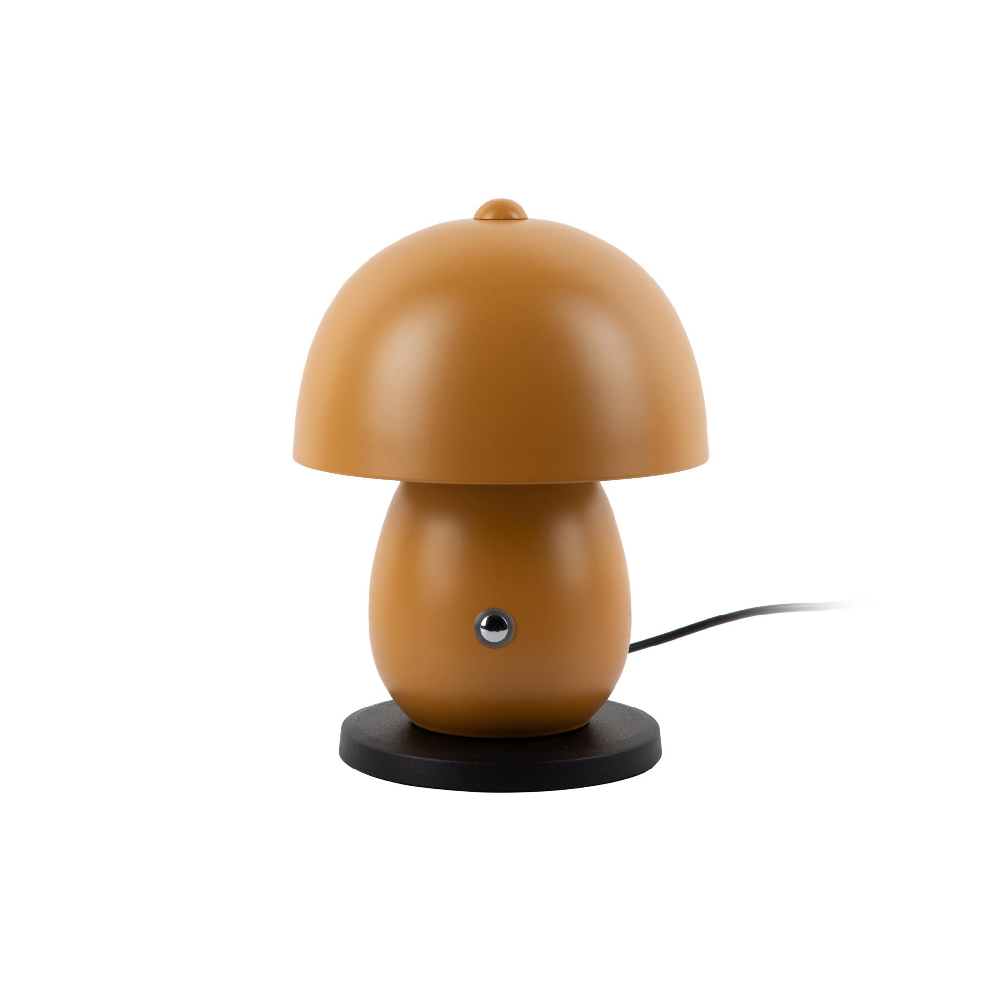 Leitmotiv tafellamp Mono LED - geel - 14x14x18cm - Paddenstoellamp
