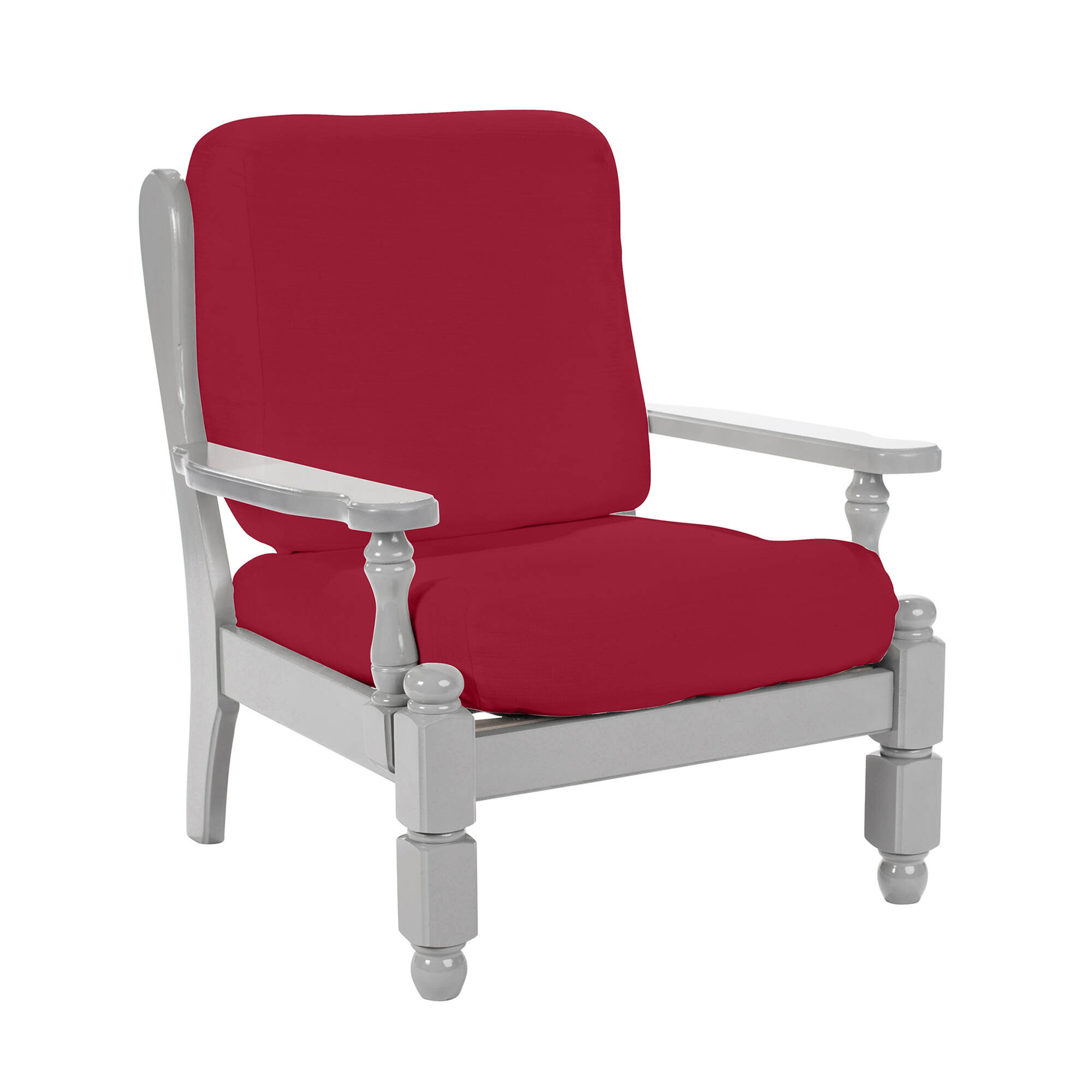 Housse extensible unie spéciale fauteuil rustique