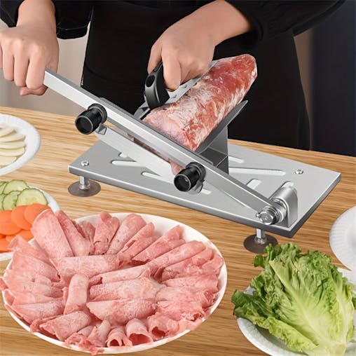 NNETM Adjustable Meat, Fruit & Vegetable Slicer with Stainless Steel Blades