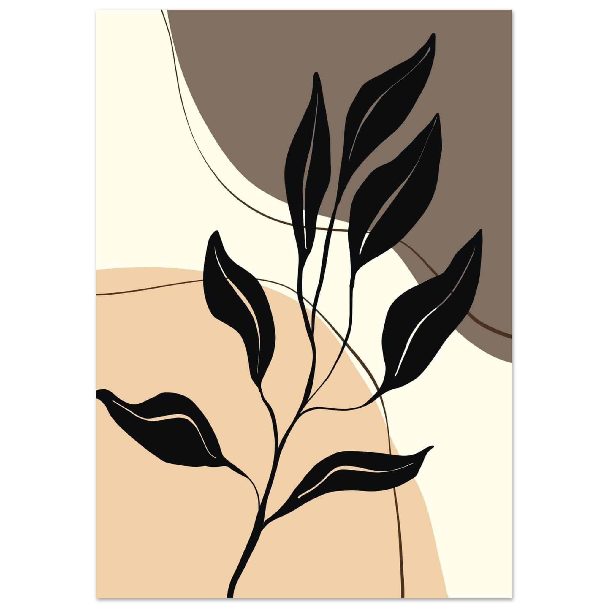 Artfulprints Poster Boho – Graphic nature  - A4 21x29.7 cm - Meerkleurig
