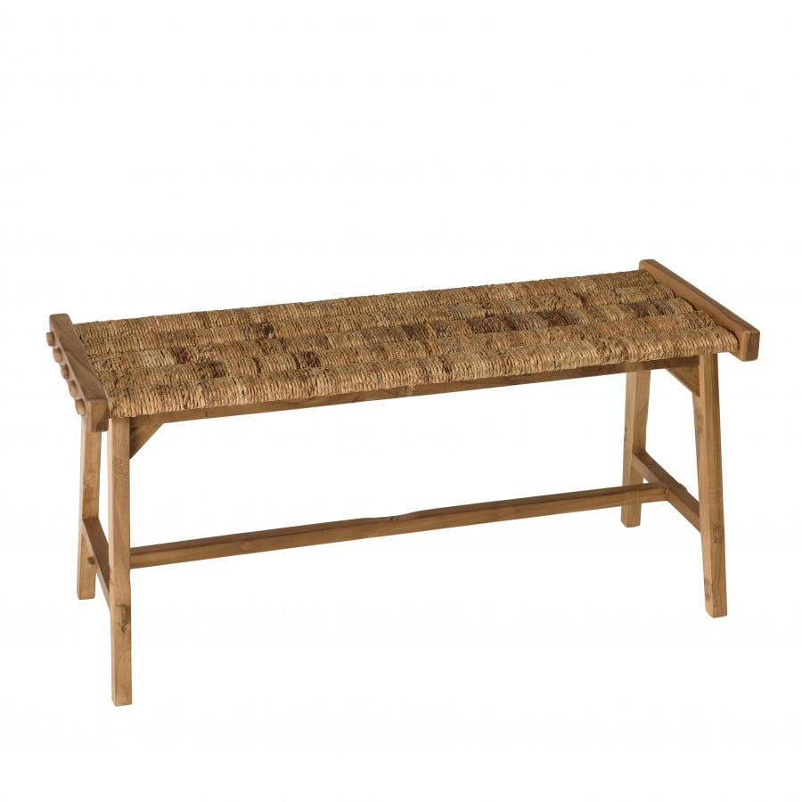 ALIDA - Banc assise en tissage d'abaca naturel L100
