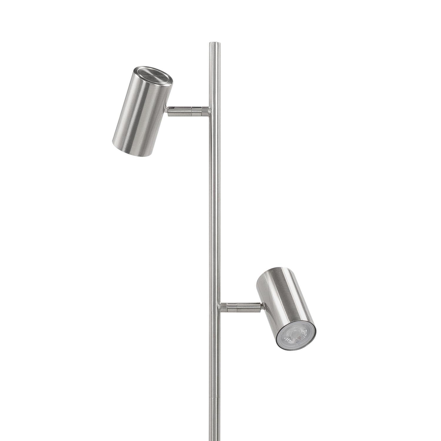 Highlight Vloerlamp Burgos RVS 2 lichts 142cm