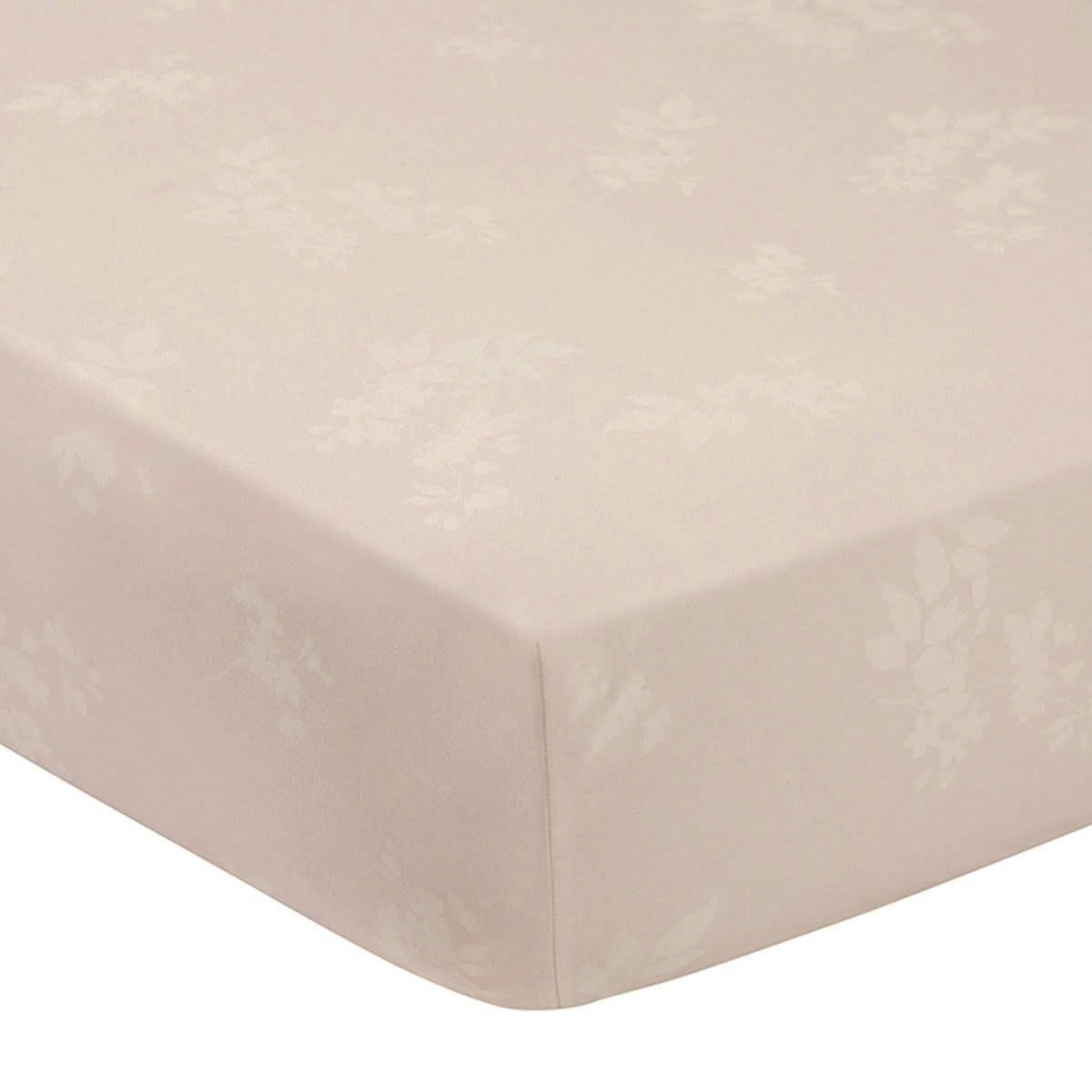 ALCOVE - Drap housse coton rose clair 90x190 cm