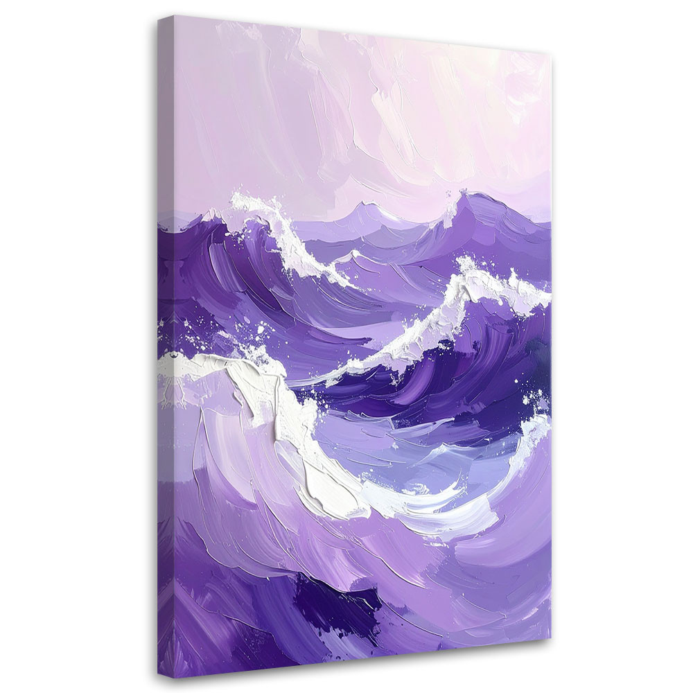 Obraz do salonu sypialni biura, Morze Fale Nowoczesny Pastelowy 20x30