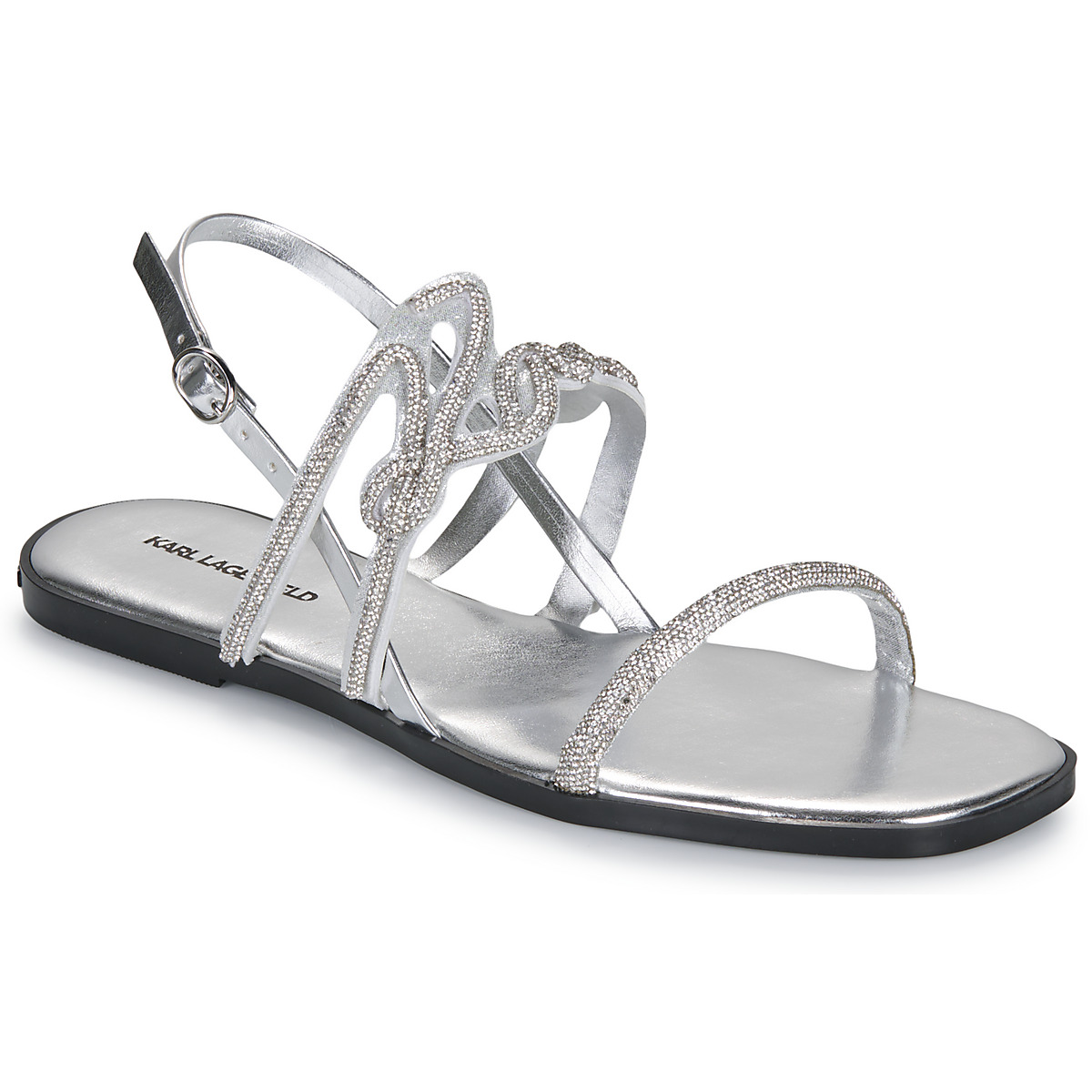 Karl Lagerfeld - OLYMPIA Karl Signia Slide - Silver