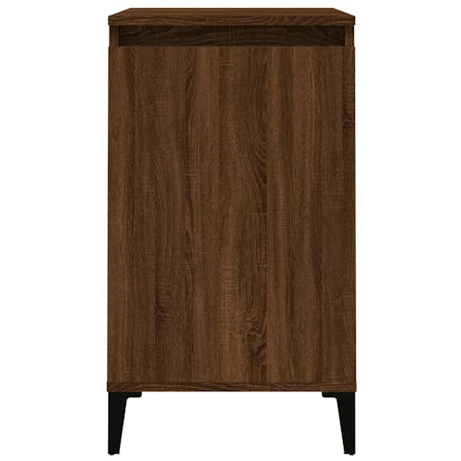 NNEVL Bedside Cabinet Brown Oak 40x35x70 cm Engineered Wood