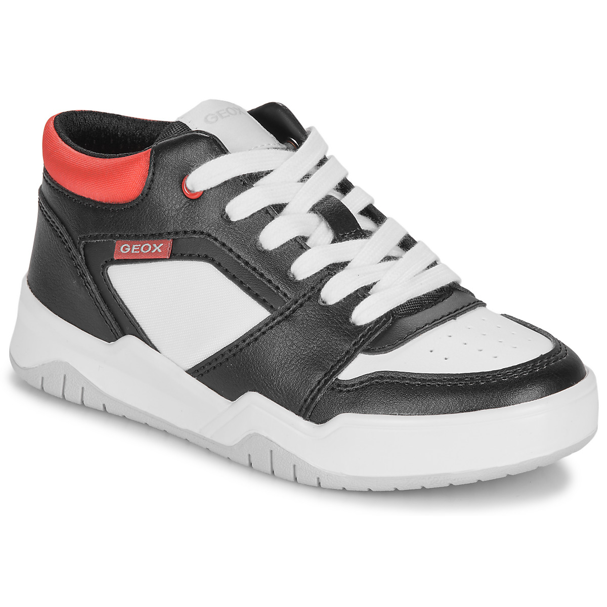 Geox - J PERTH BOY - Black / White / Red