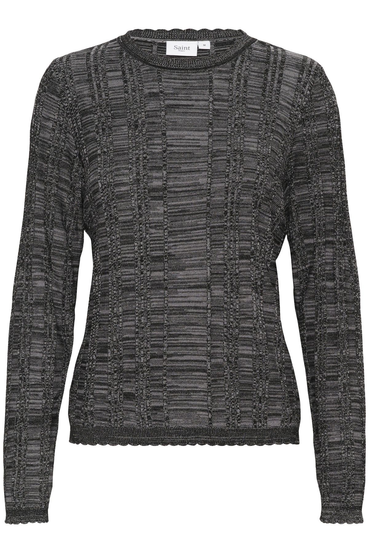 Saint Tropez GwenSZ Slim Fit Textured Stripe Pullover