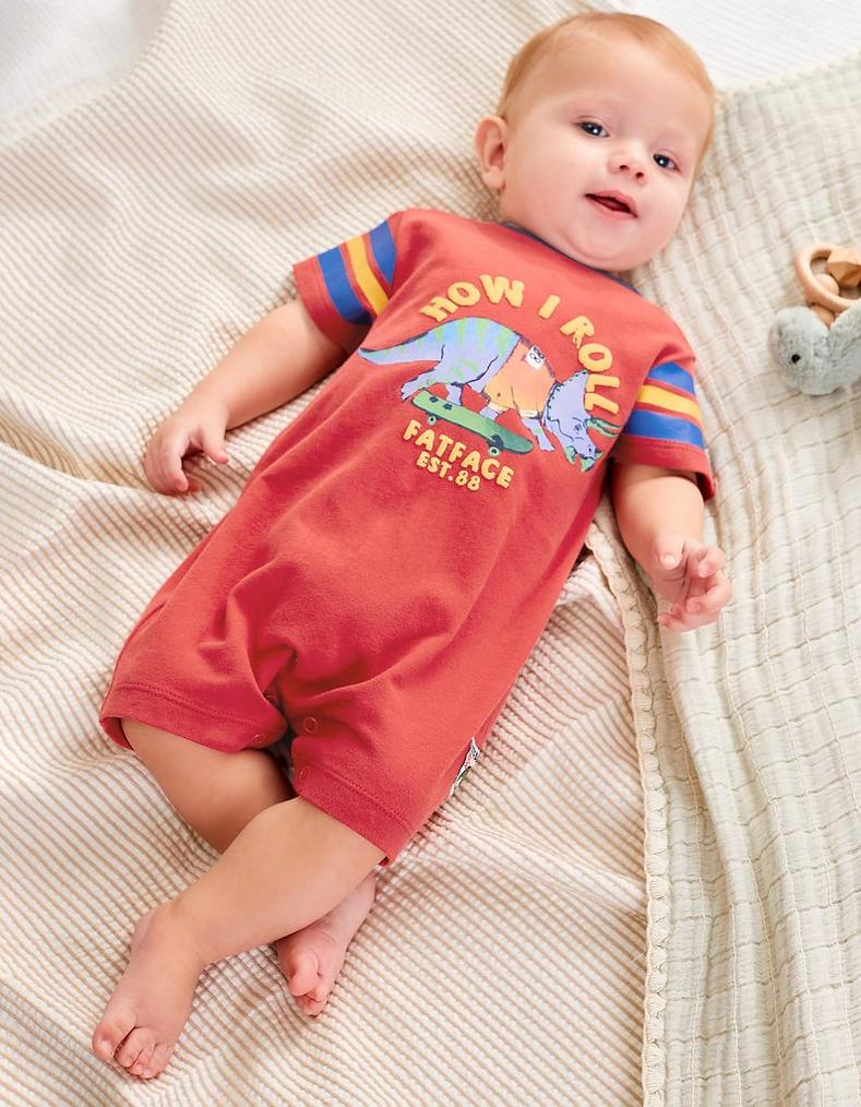 Dinosaur Skate Romper Suit