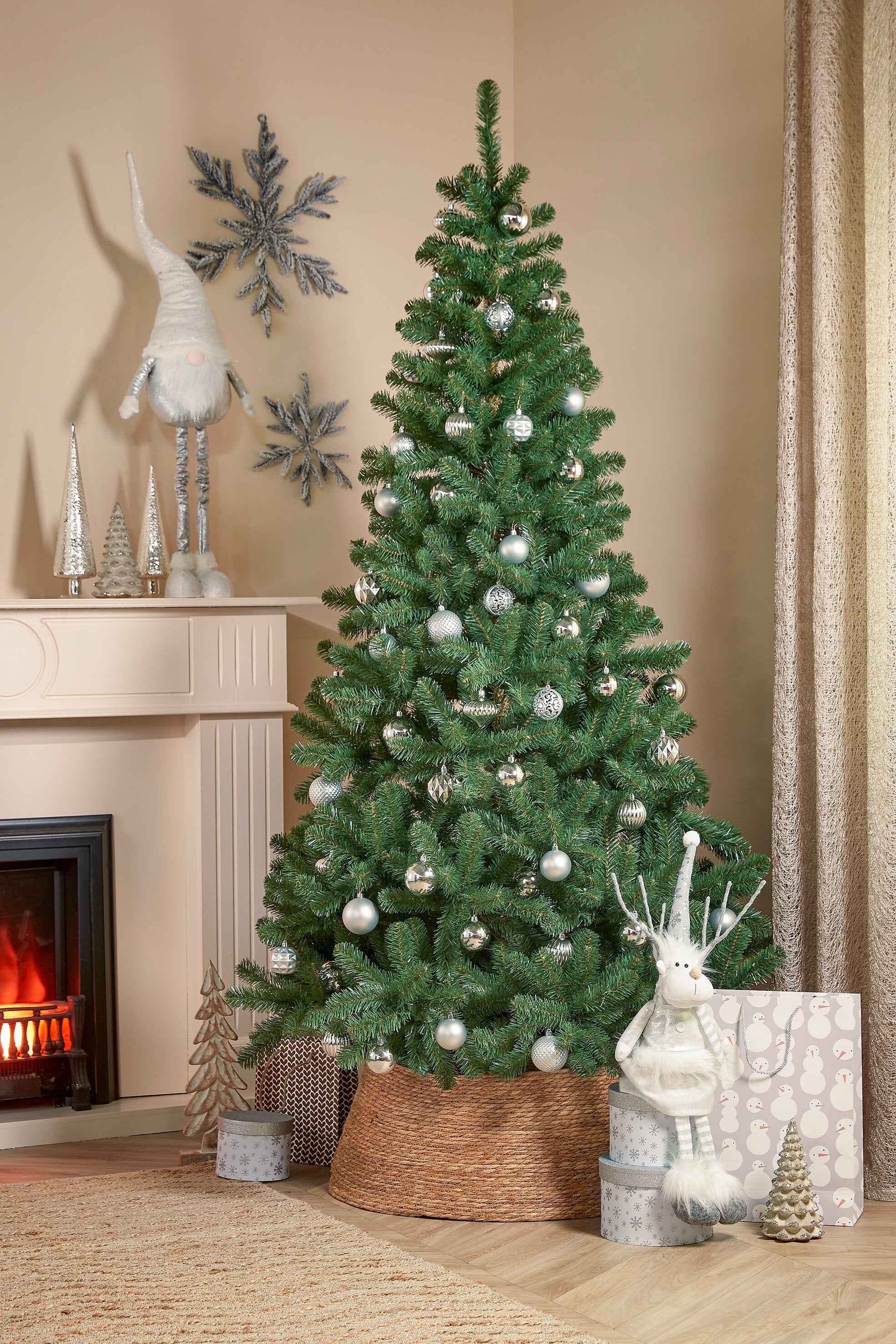 Mica Decorations Kerstboomrok - H28 x Ø75 cm - Zeegras - Naturel Bruin