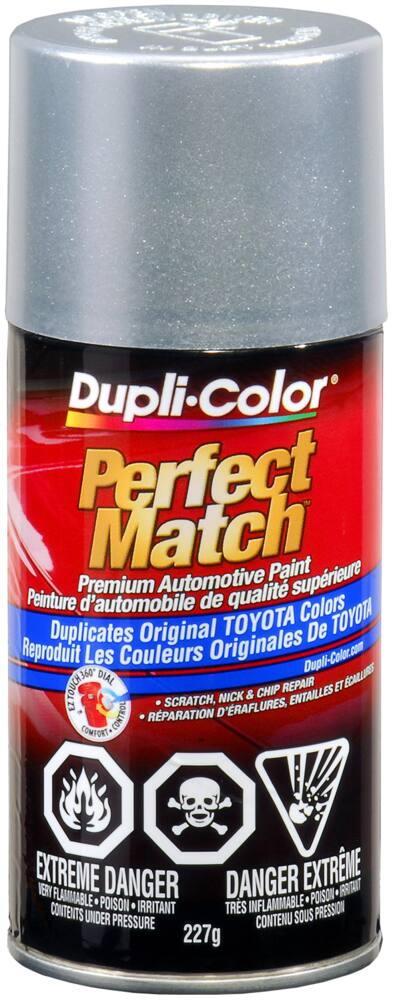 Dupli-Color Perfect Match Premium Acrylic Lacquer Automotive Aerosol Spray Paint, Titanium Metallic (1D4), 227-g