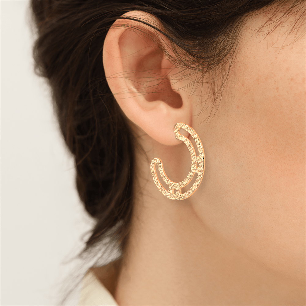Boucles d'oreilles écailles