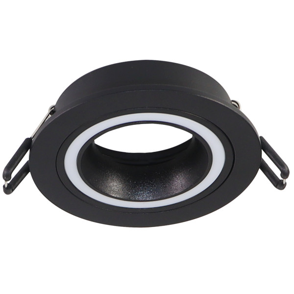 Oprawa wpuszczana okrągła czarna 9,2cm FALCO1xMR16x10W IP20 Polux