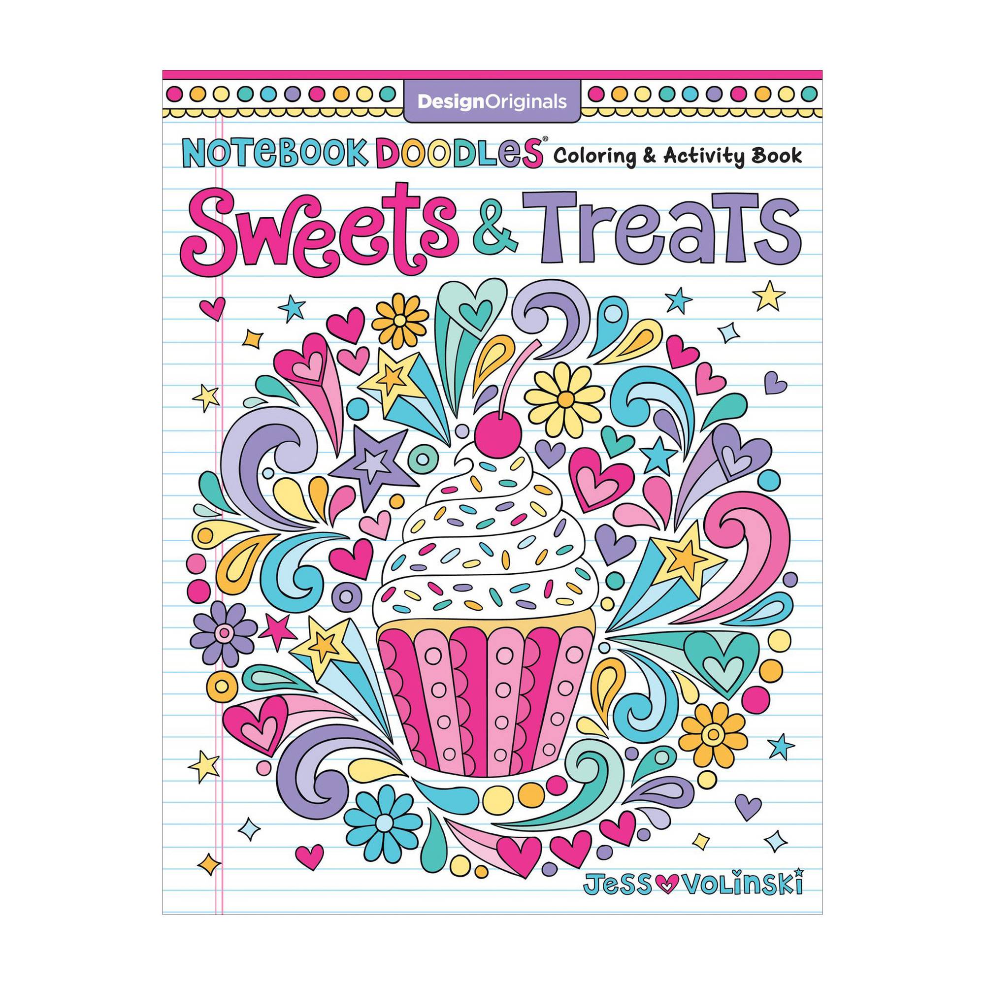 Notebook Doodles Sweets and Treats Colouring and Activity Book