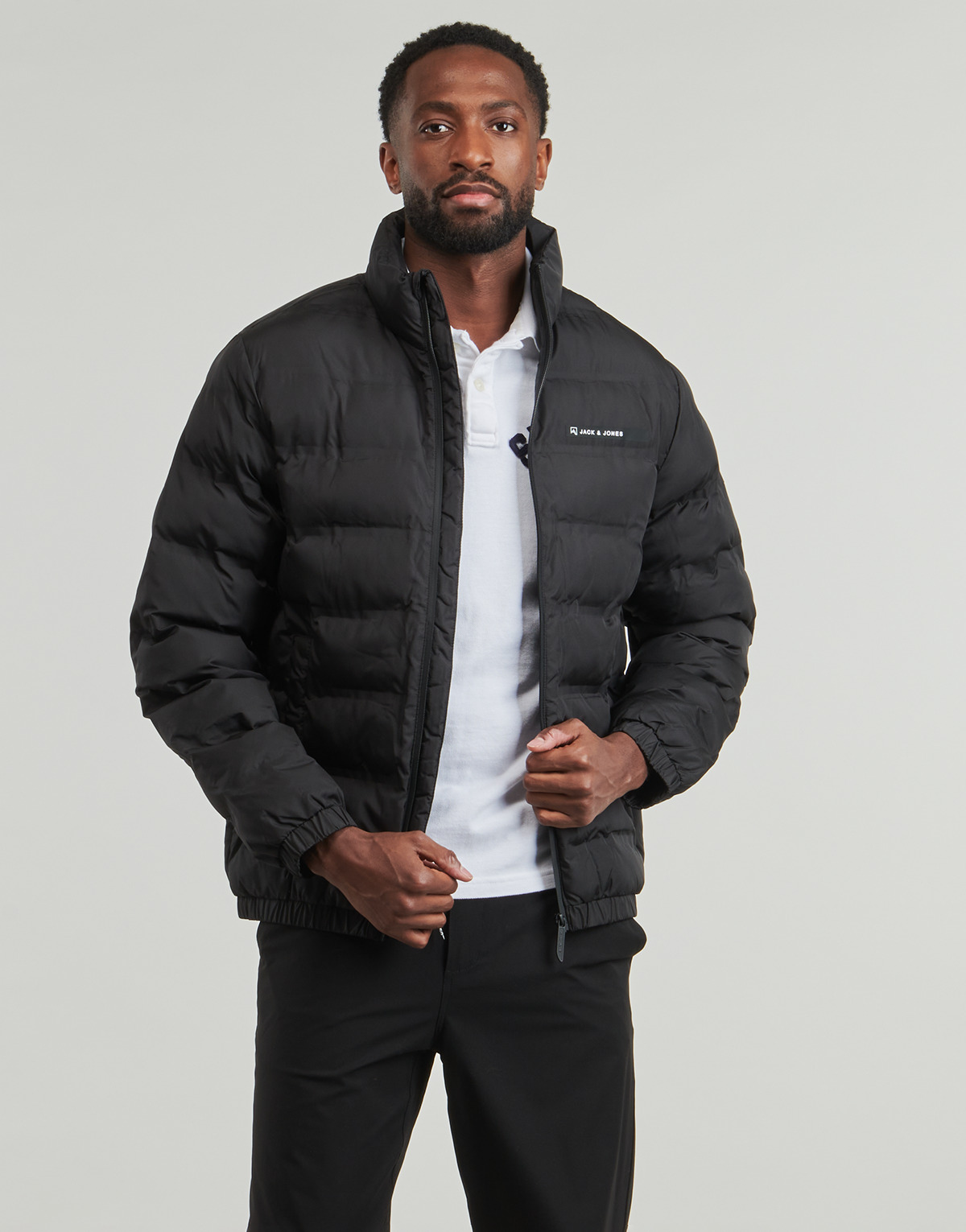 Jack & Jones - JJALPES HEAT QUILTED PUFFER - Black