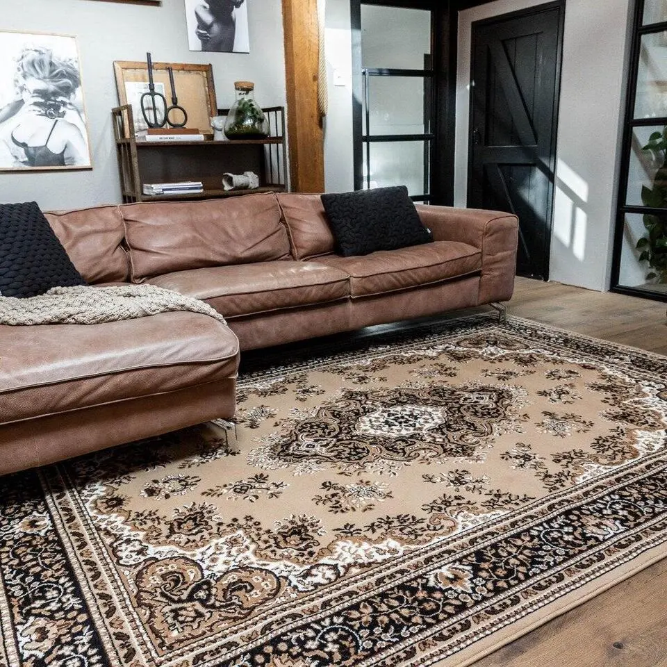 Interieur05 vintage Vloerkleed Perzisch Nain bruin - 80 x 150 cm