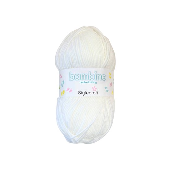 Stylecraft White Bambino DK 100g