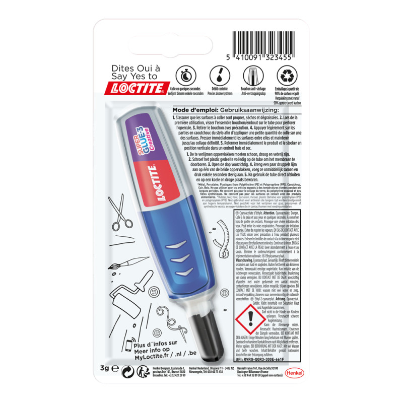 Colle Super Glue-3 Creative Pen 3 g LOCTITE