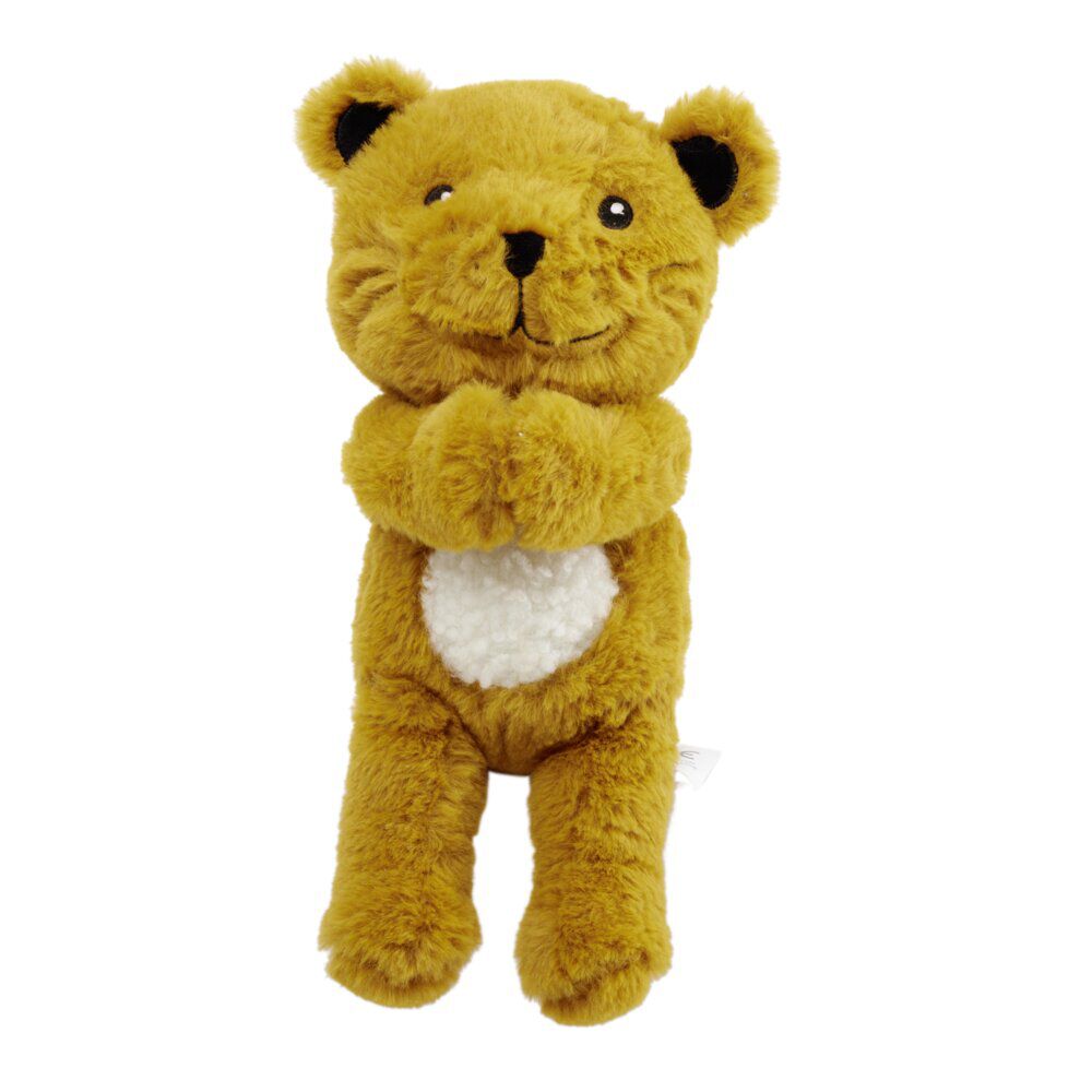 Peluche lion polyester H.22.5 cm (2 modèles)