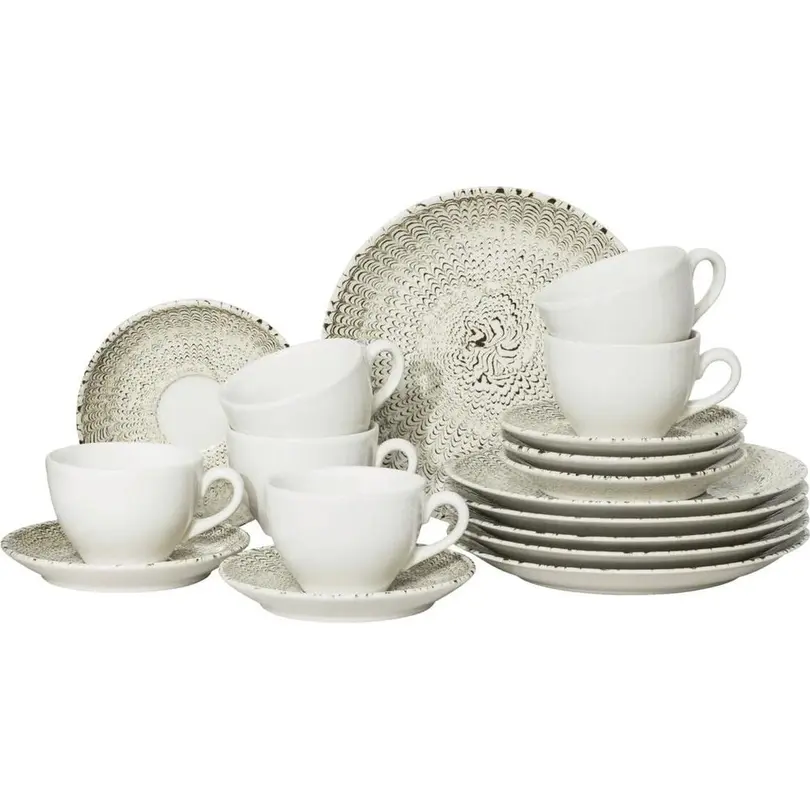 Geschirrset 18-teilig Sandora Lightbeige