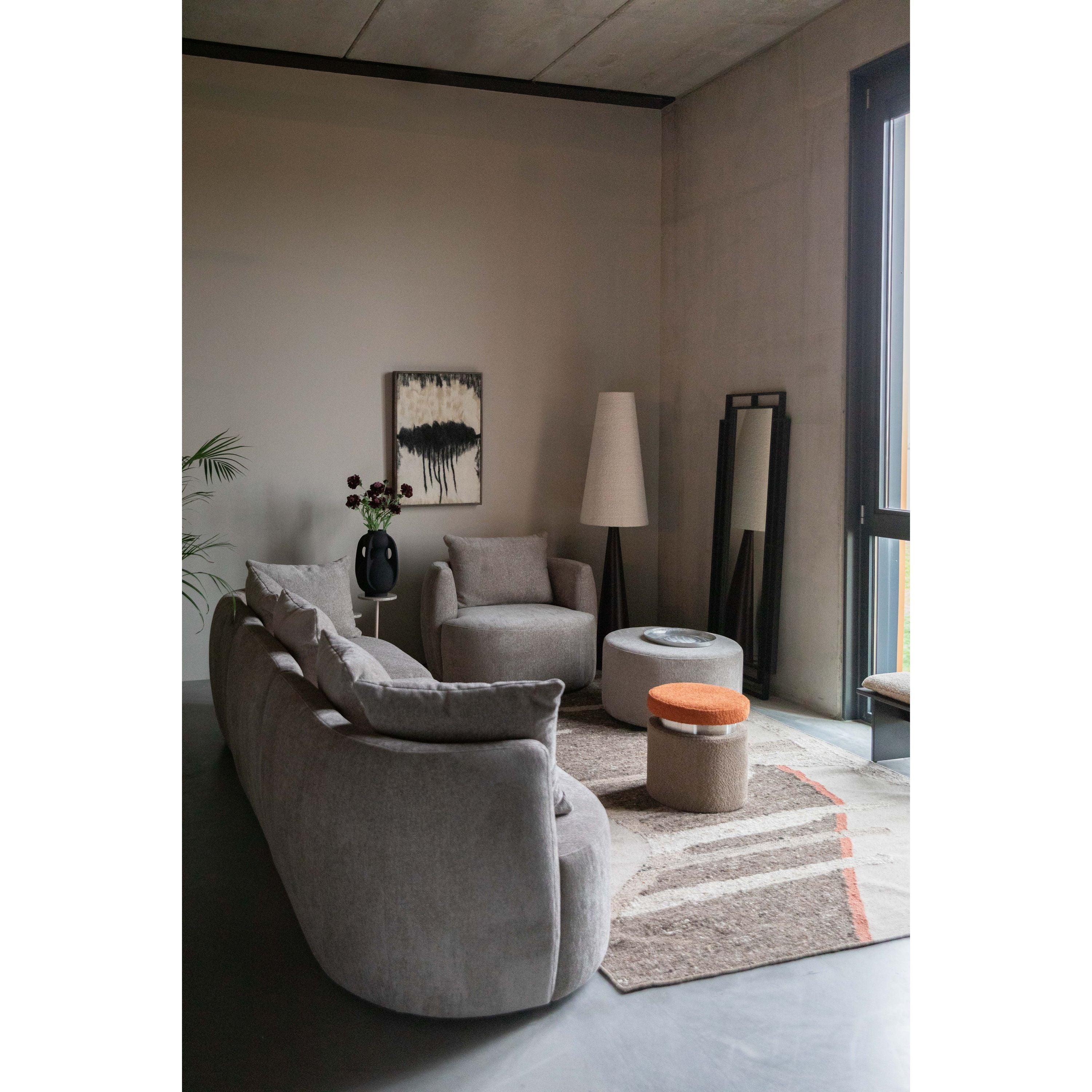 Dutchbone Rocca 4,5-zitsbank Cappuccino - Beige