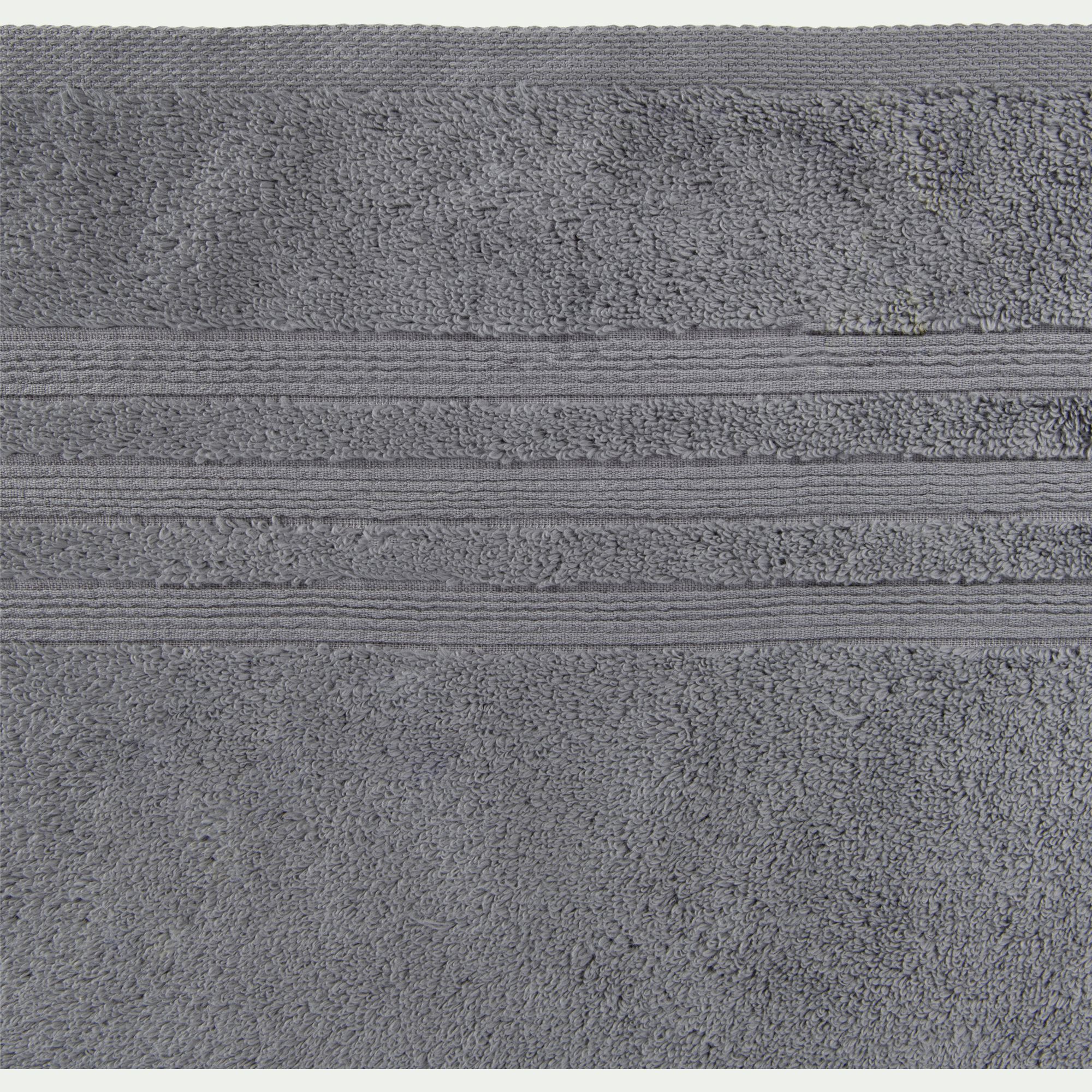 NOUN - Drap de bain bouclette en coton - gris anthracite 100x150cm