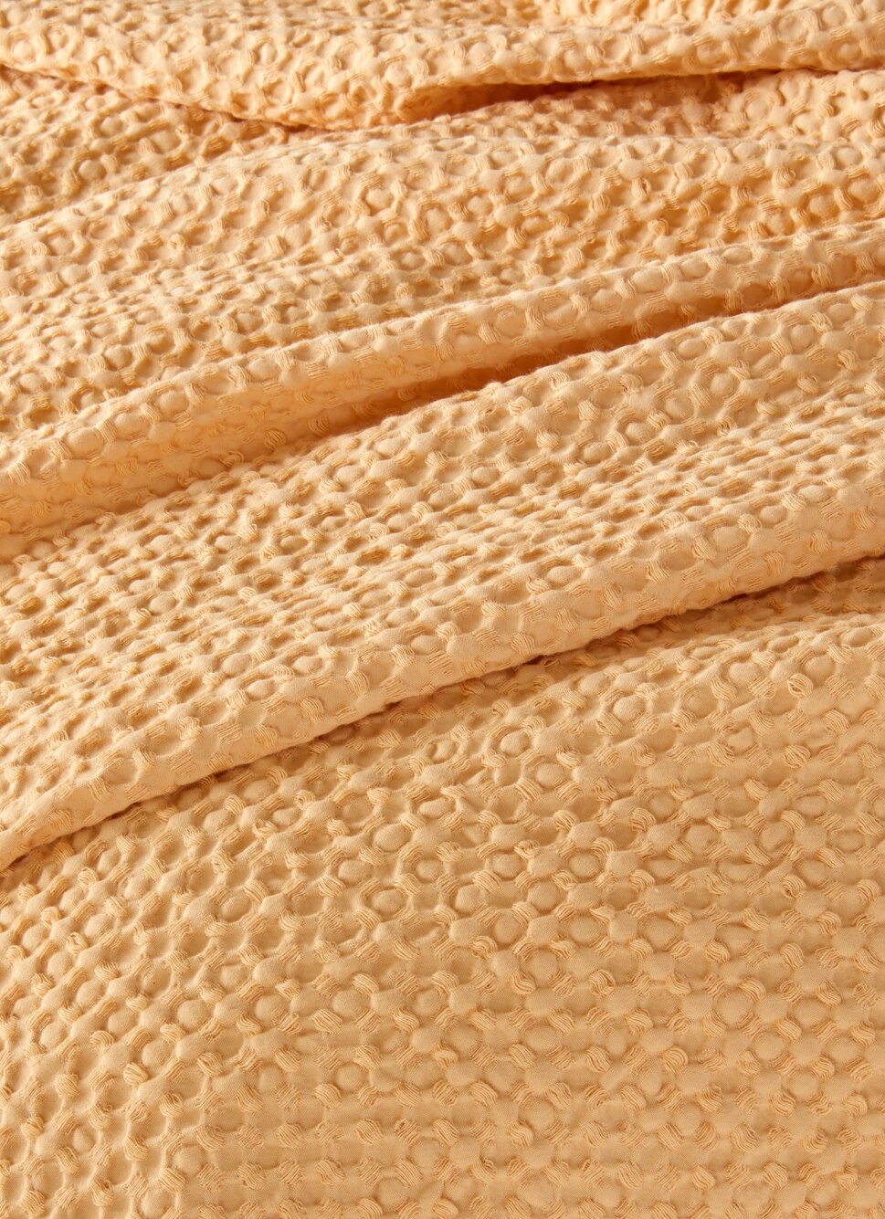 JETÉ DE LIT EN COTON LAVÉ NID D'ABEILLEMA?S