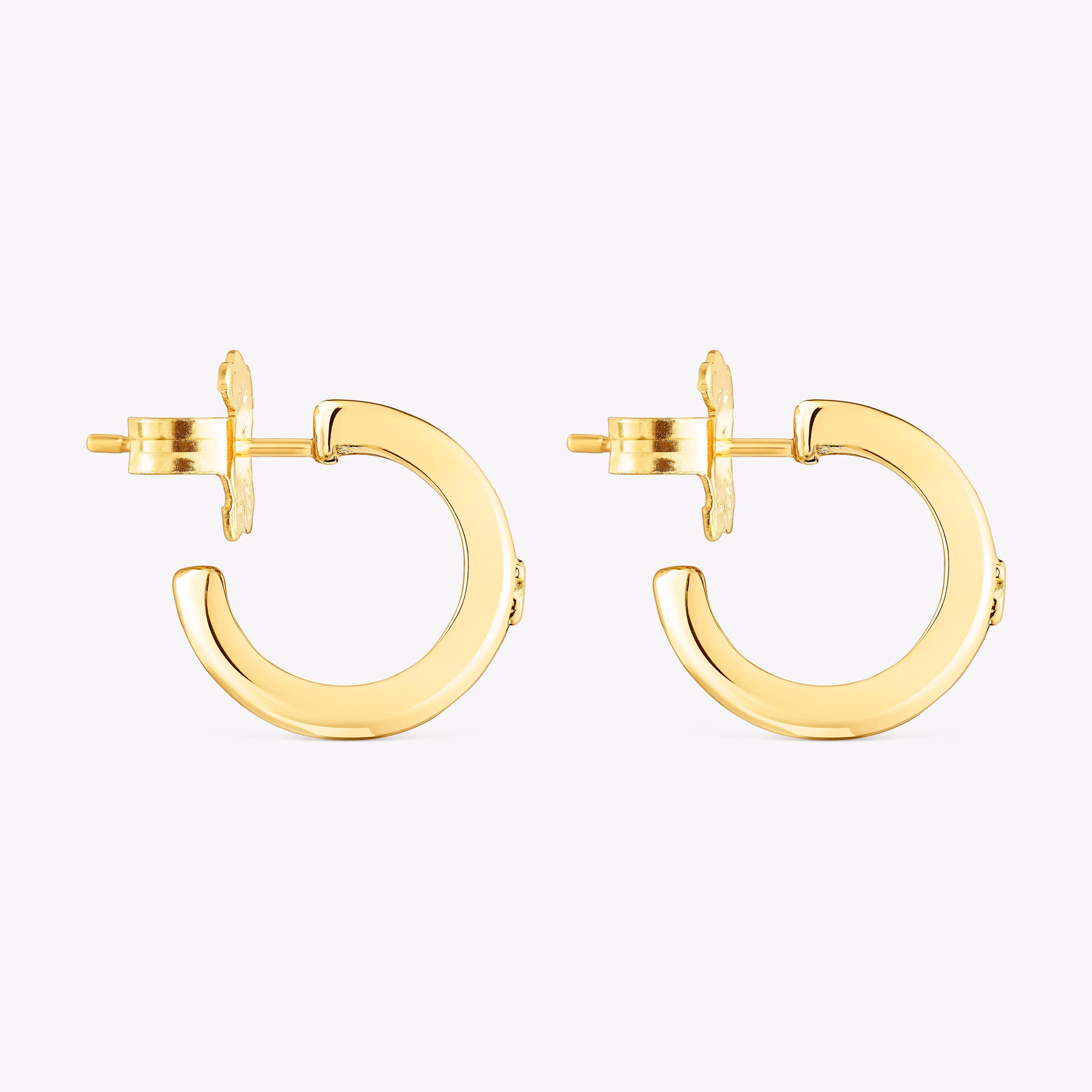 Pendientes triple aro con baño de oro 18 kt sobre plata TOUS fellow