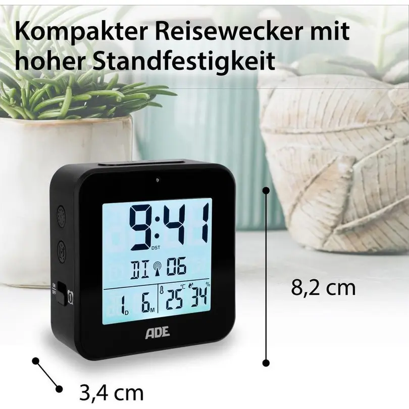 Wecker Funkwecker mit Nachtlichtsensor