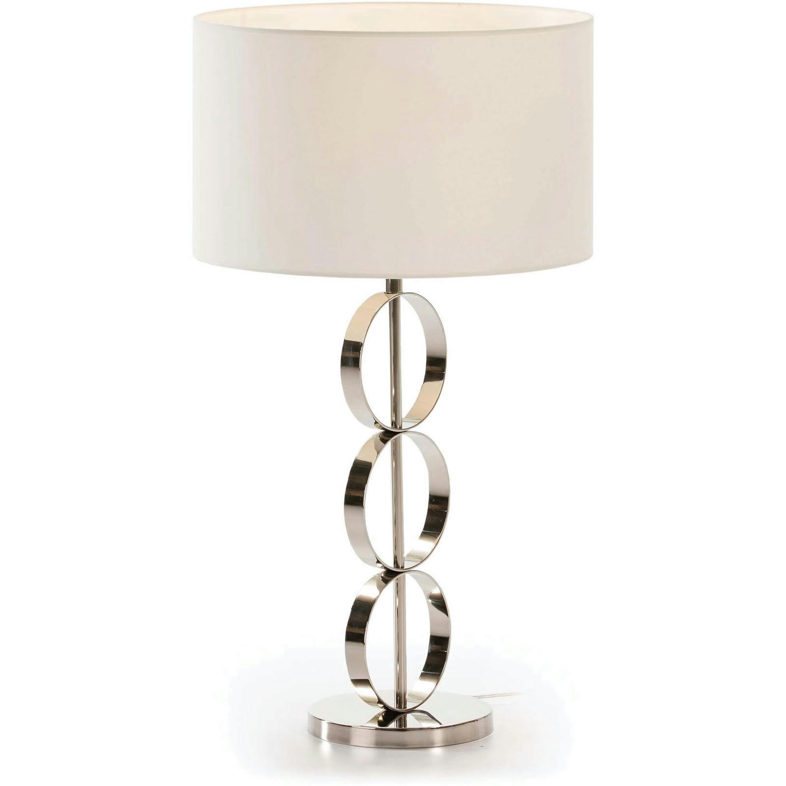 RUDILLA - Lampe de salon Métal Argent 18x52 cm