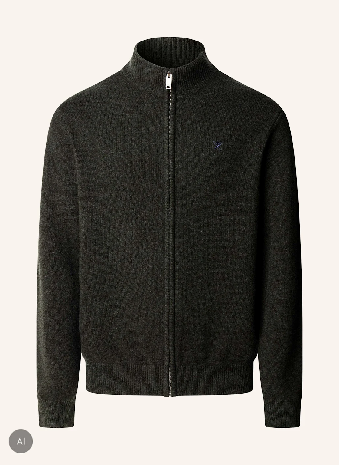HACKETT LONDON Pullover LAMBSWOOL FZIP
