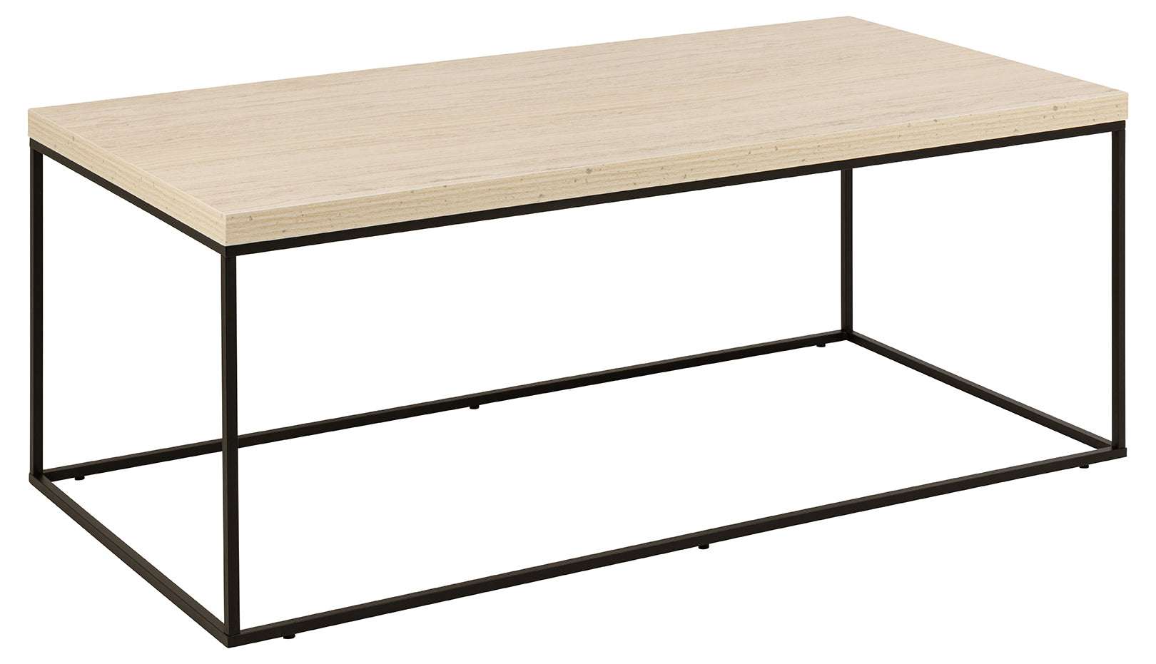 BRAM Salontafel Jolyn - 110 x 55 cm - Beige Marmerlook
